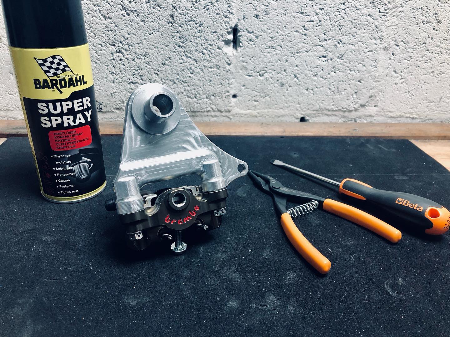 Radial rear brake caliper mount for the Honda RS125 and NSF250R #cnc #motorsportparts #nsf250r #available_now